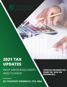 Front Cover of 2021 Tax Updates for Anesthesia Providers